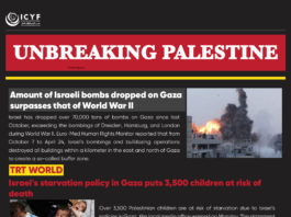 Amount of Israeli bombs dropped on Gaza surpasses that of World War II