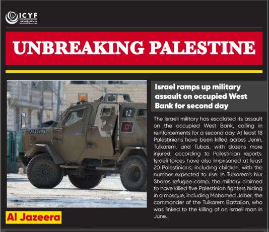 Israel ramps up military assault on occupied West Bank for second day
