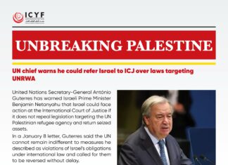 UN chief warns he could refer Israel to ICJ over laws targeting UNRWA